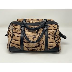 Talbots leather/calf hair bag